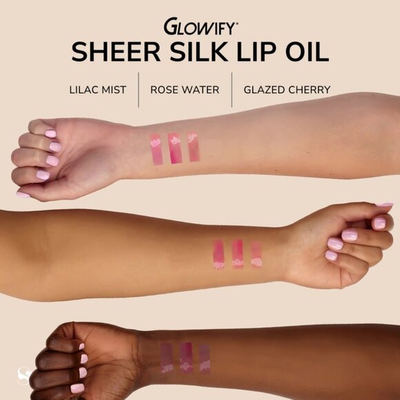 Rose Water LipSense Glowify Sheer Silk Lip Oil - Picture 5 of 7